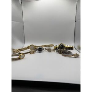 Vintage Ladies Watch LotMixed Styles 8pc Bundle Gold Silver
